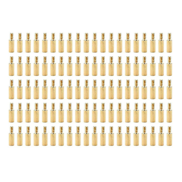 Han Hun Spacer 100 Stykker M2 Messing Enkelt Hoved Han Hun Spacer Kamera Pcb Gevind Søjle Bolte (m2*8+3)