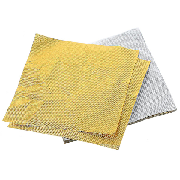 100 st DIY Godispapper Bakpapper Godisförpackningspapper Kexpapper Gyllene 10X10X0.1CM Golden 10X10X0.1CM