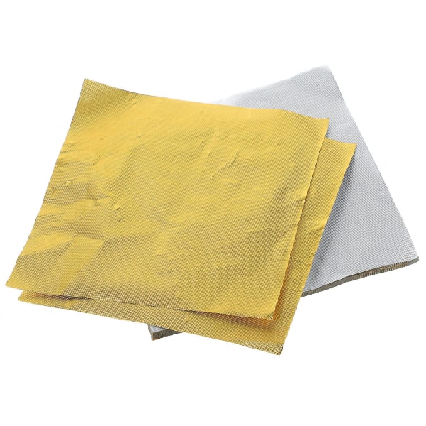 100pcs Diy Candy Wrappers Baking Wrappers Candy Packing Paper Biscuits WrappersGolden10X10X0.1CM