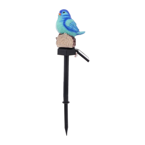 1st fågelformad plug-in-lampa Soldriven plugglampa utomhus dekorativ ljusblå41x11cm Blue 41x11cm