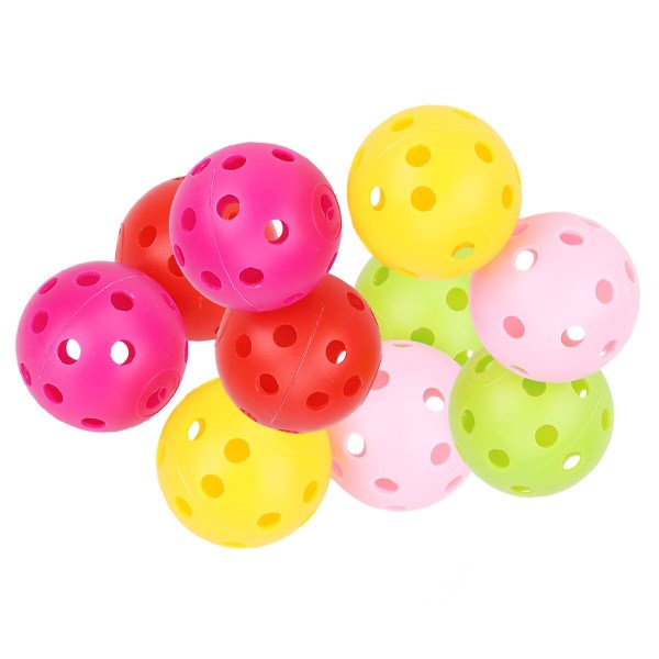 12 st Utomhusleksaker Träningsbollar Svingträning Boll Driving Range Boll Plast Leksaksbollar Ihåliga