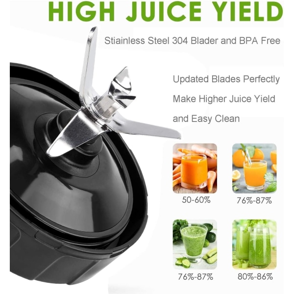 Blender-reservedeler 7-finners Blenderblad, Blenderdeler for Ninja Blender-kopper Kompatible blendere