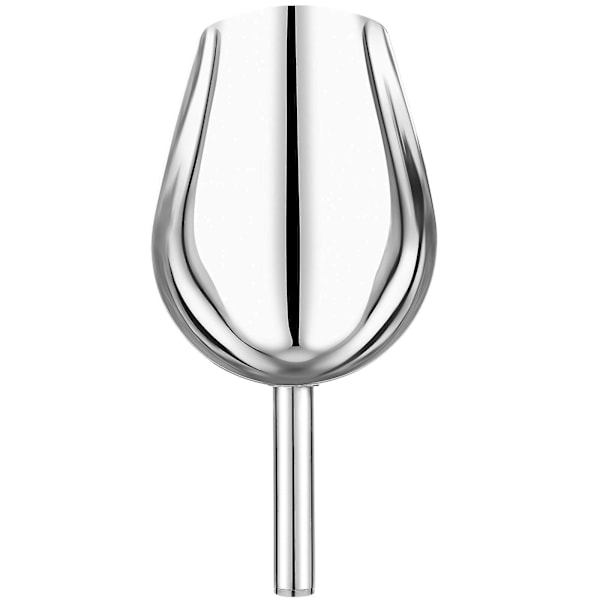 1 st Is-skopa i Rostfritt Stål, Korn-Skopa, Multifunktionell Mjölskopa, Risskopa för Te, Godis, Dessert, Bönor, Mat (33x14.5cm)Silver33X14.5cm Silver 33X14.5cm