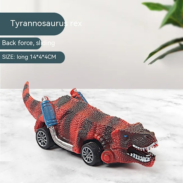 Dinosaur Legetøjs Træk-Tilbage Biler, 2 Pak Dino Legetøj til Drenge, Piger og Småbørn, Drengelegetøj Alder 3, 4, 5 og Op Dinosaur Spil med T-Rex