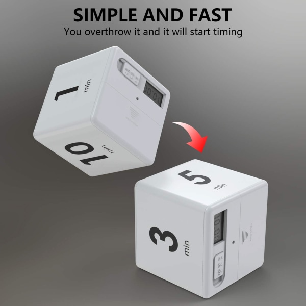 Gravity Flip Köktimer för Tidshantering och Nedräkningsinställningar 1-3-5-10 Minuter Timer