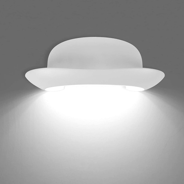 Kreativ 12W Moderne LED Vægslampe Vandafvisende IP65 Aluminium Vægskærm LED Indendørs Udendørs Til Badeværelse Soveværelse Gang Stue Trappe, Hvid 40