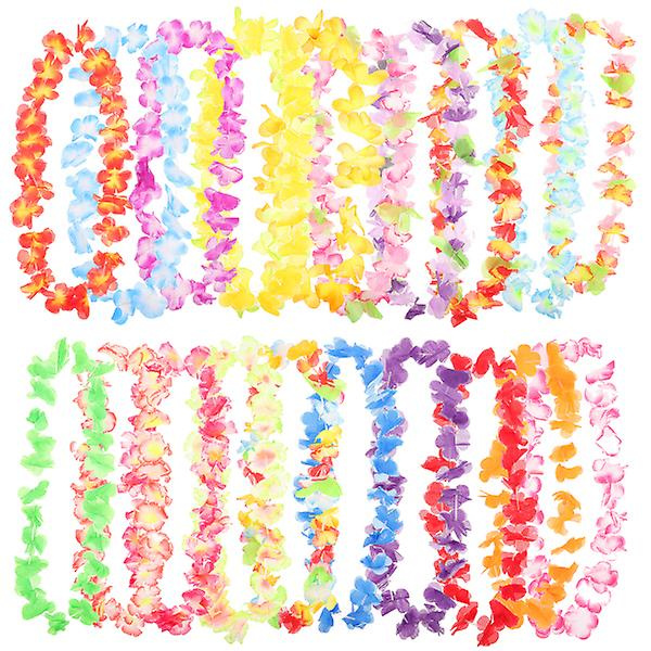 50 kpl Kukkakoristeita Garlandit Koristeluun Havaijilaiset Leis Garland Koristelu Havaiji Kukkakorut Kaulakoru Sim 50pcs