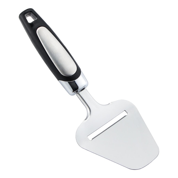 Osteskæremaskine - knivskærer i rustfrit stål, osteskærer, ergonomisk håndtagsdesign, perfekt til halvhård ost (2 stk, sølv)