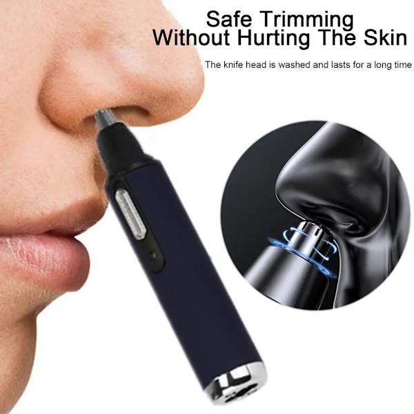 Öron- och Nästhårstrimmer för Män och Kvinnor Professionell USB Laddningsbar Nästhårstrimmer Näs Clippers Ögonbryn Ansiktshårstrimmer B