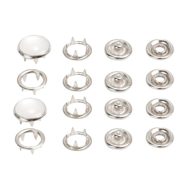 100pcs Prong Buttons Hollow Five Claw Buckles Press Studs Buckles Prong Snap Buttons Fasteners(7.5mm