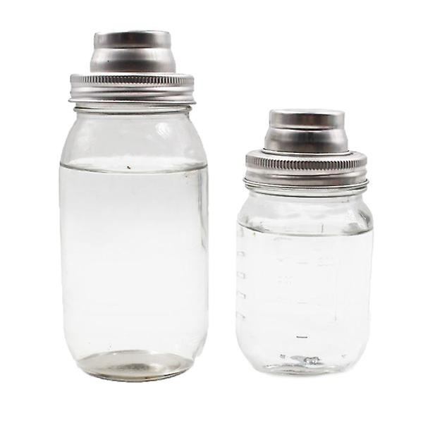 4 stk. 70 mm Shaker Låg Tættende Rustfrit Stål Hætter Lækagesikre Mason Jar Dæksel Til Konservesglas Glasflaske Sølv 4 stk. Silver 4pcs