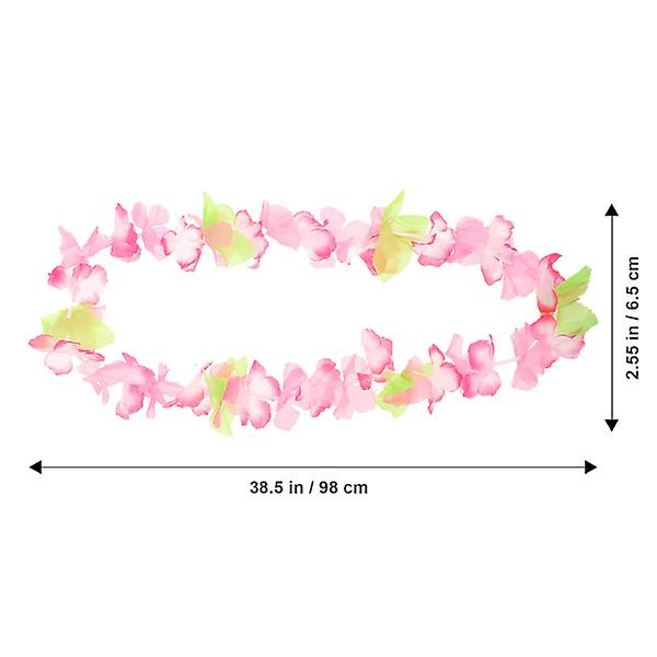 50 kpl Kukkakoristeita Garlandit Koristeluun Havaijilaiset Leis Garland Koristelu Havaiji Kukkakorut Kaulakoru Sim 50pcs