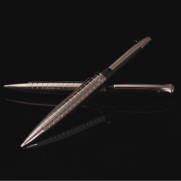 Kuglepenne Sorte Penne Medium Kuglepen 1,0 mm Glat Skrivning Greb Metal Tilbagetrækbart Executive Business Office Fancy Nice Gavepen Til Mænd Kvinder