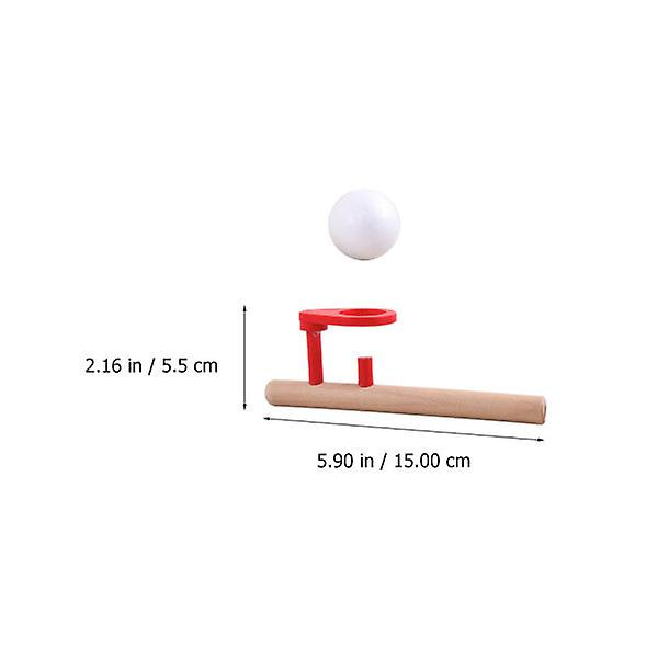 5 stk Små Træflydende Blæsepiber Sjove Flydende Bolde Børnelegetøj Rød 15X5.5CM Red 15X5.5CM