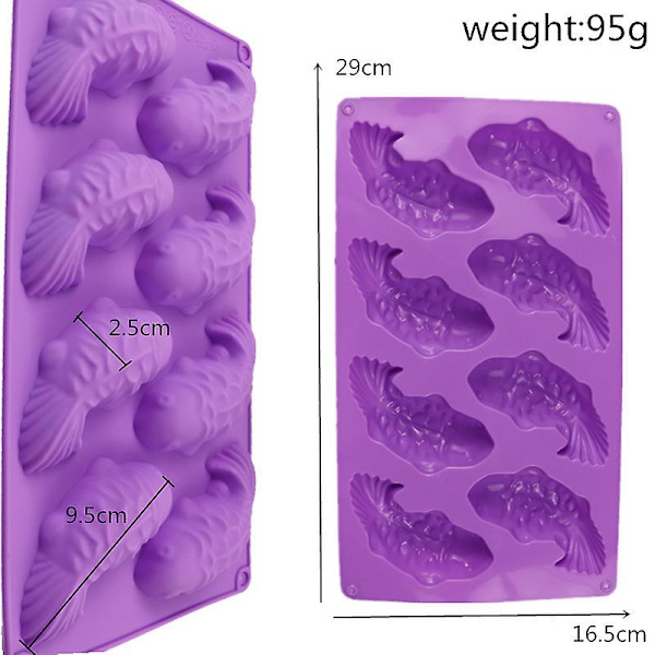 Wuzhou-bageudstyr DIY kage ler stearinlys silikone materiale form til køkken bagning 1 stk