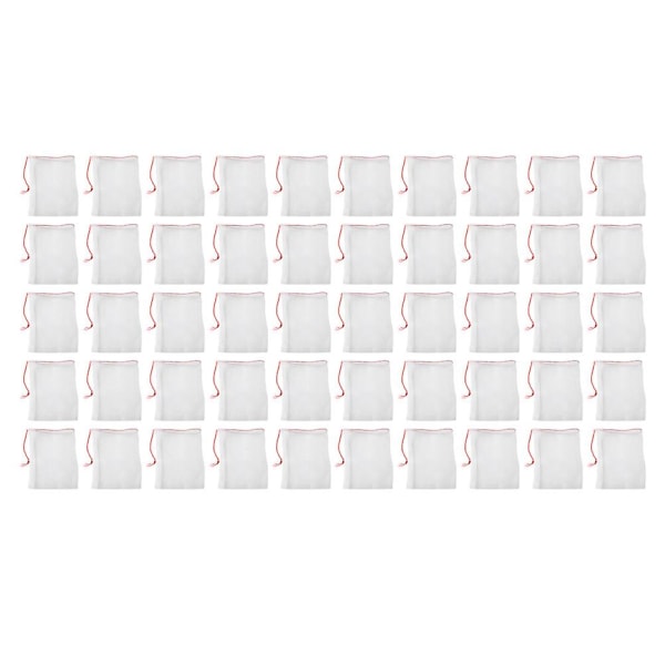 50 stk. Havefrugt Netposer Haveplante Frugtbeskyttelse Netdækning Poser Hvid 25X15X0.2CM White 25X15X0.2CM