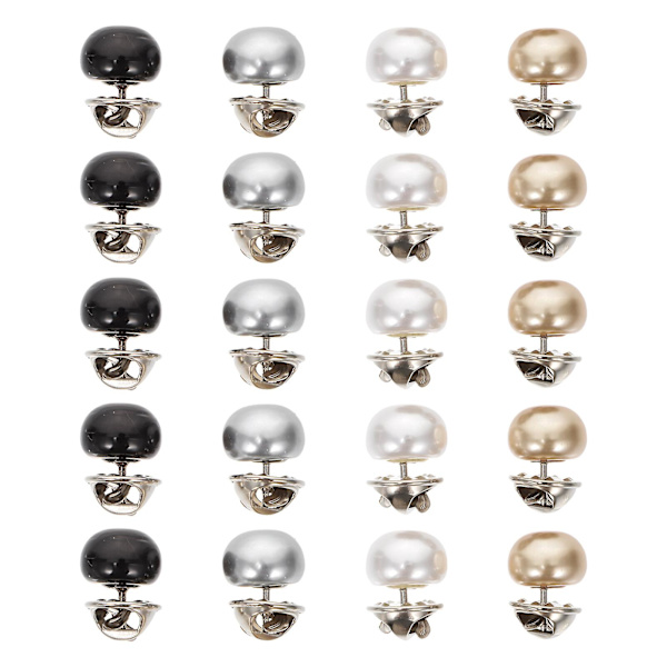 20 stk Rhinestone Knapper Tøj Dekorative Pins Mini Dæksel Op Lapel Pins Sikkerhed Brosche Knapper Vintage Krystal Pin 1,5X1,2cm 1.5X1.2cm