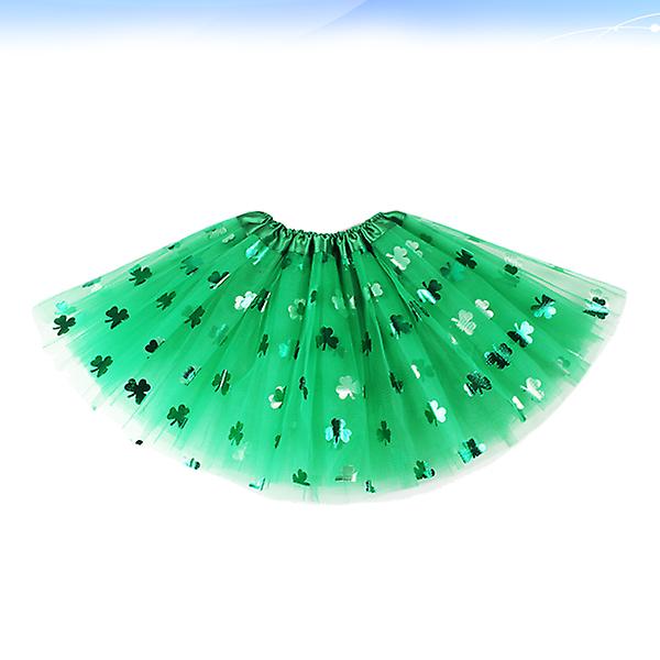 1 st Patrick's Day Tutu-kjol Shamrock Clover Danskjol för Ballerina Kvinnor (40cm)Grön40cm Green 40cm