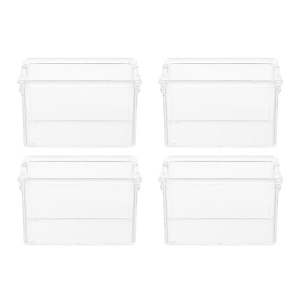 4 stk Akryl Kaffepose Opbevaringsbokse Teposeholdere Husholdnings Sukkerpose Etuier Transparent 8,5X6,5X5C Transparent 8.5X6.5X5CM