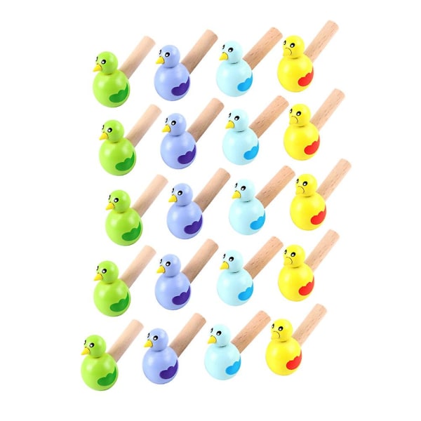 20 stk Udviklingslegetøj Toddler Musik Legetøj Børnefest Favør Fuglefløjte Legetøj Fugl Vandfløjte Tilfældig Farve 3.7X5.5X2.5CM Random Color 3.7X5.5X2.5CM