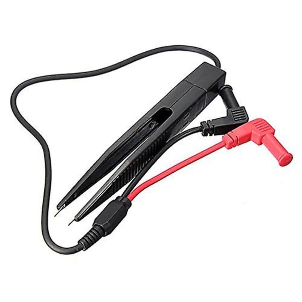 Daniu Smd Induktor Test Meter Clip Probe Til Modstand Kondensator Multimeter (1 stk, Sort)