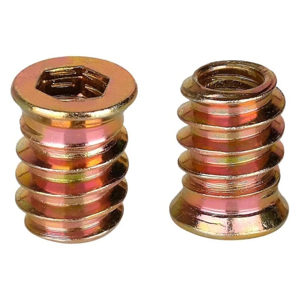 100 stk. M6 X 15mm Møbel Skrue I Møtrik Gevind