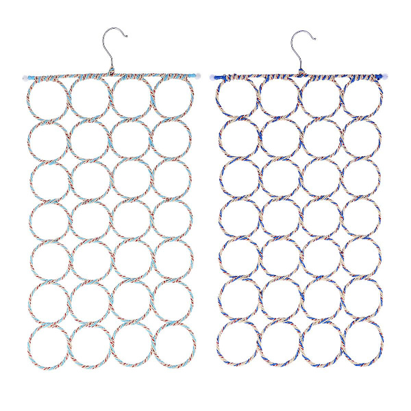 Svart Klädställ Scarf Organizer Scarf Closet Organizer Bälte Hängare Organizer 2 st 2 pcs