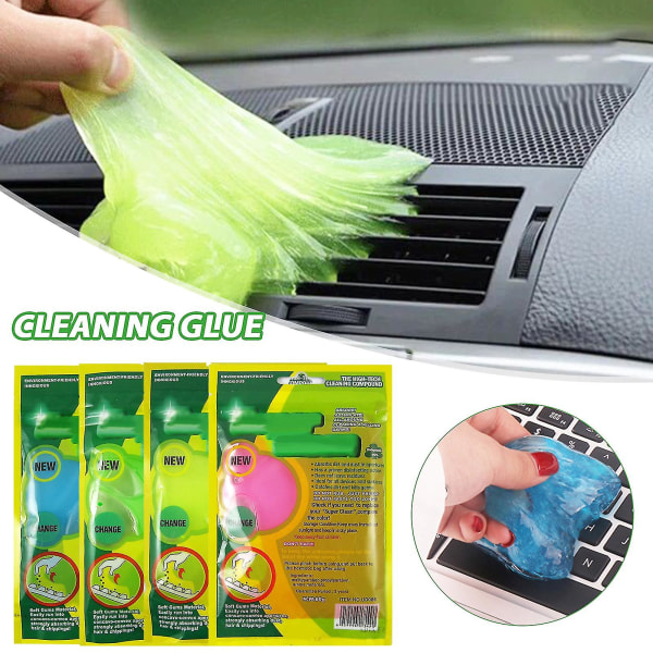 Keyboard Dust Dirt Cleaning Gel For Mobile Laptops Car Vent Calculator(2pcs)universal Cleaning Glue Magic Dust Remover Computer Keyboard Cleaning Mud