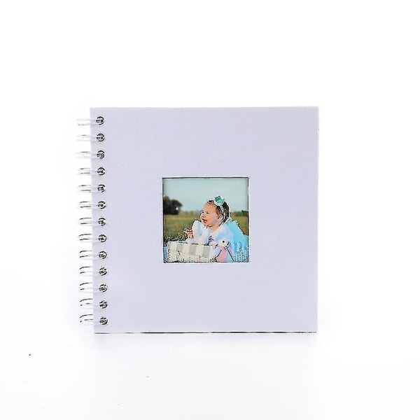 Gjør-det-selv-fotoalbum For kjærlighetsminne Gjør-det-selv-verktøy Familie Baby-minnebok JulebursdagsgaverHvit White