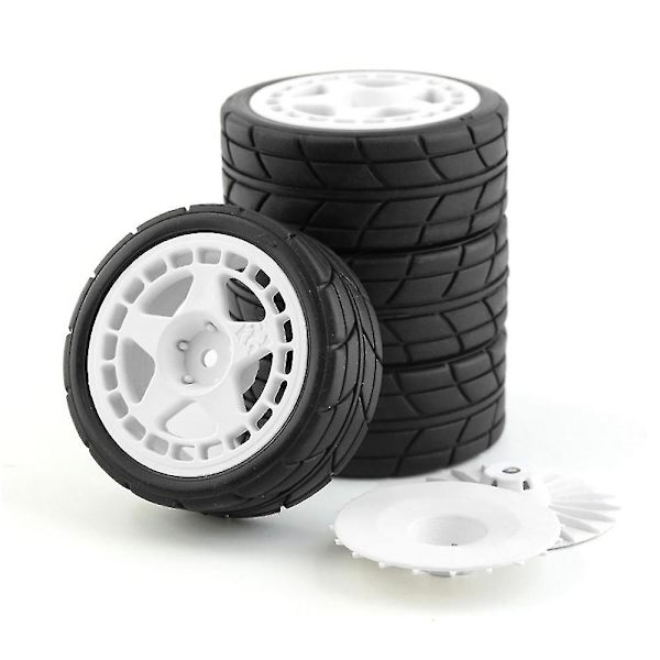 4 stk 12mm Hex 65mm Gummihjul Dekk Kompatibel Med Xv-01 -01 -02 Lc Racing Ptg-2 Hpi Wr8 1/10 Rc Bil,2