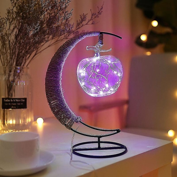 Led Light Star Omenat Lasi Muoto Koriste Kevyet Joulukoristeet IPhone Akku Violetti Purple For IPhone Battery