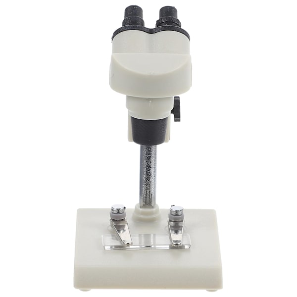 Rollespill Miniatyrmodell Dekorativ Mikroskopmodell Ornament Simulering Mikroskop Leke Hvit 5X3.8CM White 5X3.8CM