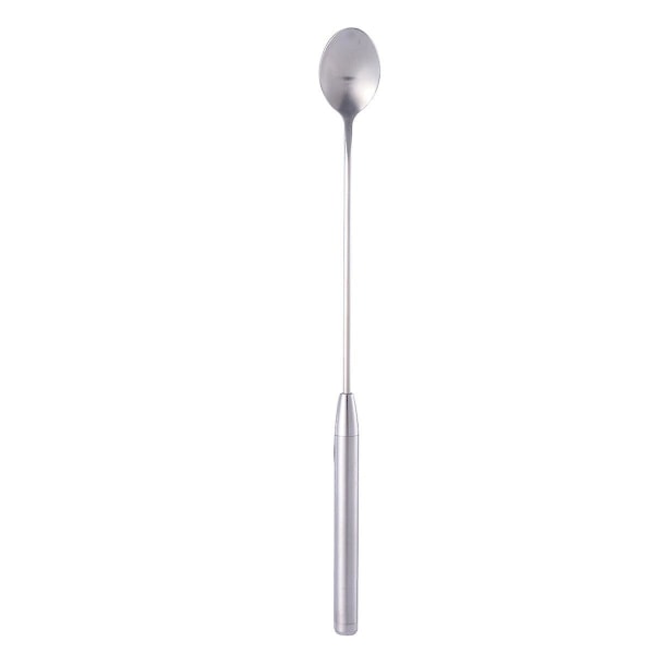 1pc Stainless Steel Cocktail Spoon Bar Spoon Mixing Spoon Layering Shaker SpoonSilver30.5X3cm