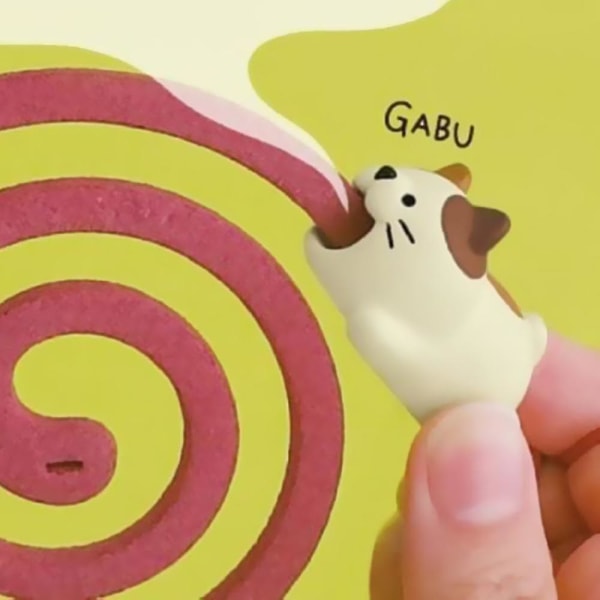 Myggspiralssläckare Målad Hartshantverk Söta Cartoon Djur Prydnad Valp Puppy