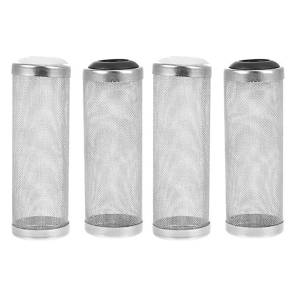 4 stk. Rustfrit Stål Si Akvarium Filter Indtag Rør Indtag Dæk Si Fiske Net Rejer Assorteret Assorted Color 6.8X2.5X1.2cm