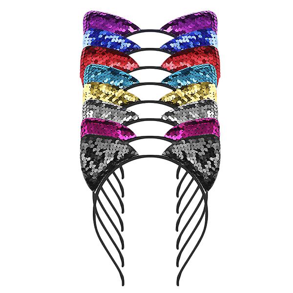 12 stk. Børne Scrunchies Hårspænde Sequins Hårbånd Øre Hårbånd Børne Hårtilbehør 12 stk. 12pcs