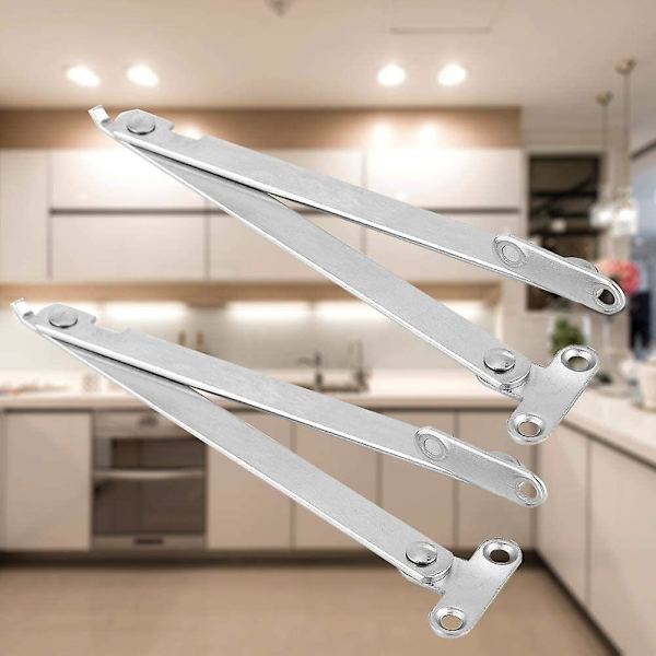 Skabsklapper, Hjem & Have Hjem & Køkken Hængsler Skabsdæmper Hængsel Soft Lift Up Strut Låg Klap Hold Stay Support (2 sæt, Sølv)