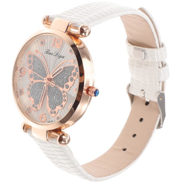 Womens Wrist Watch Creative Watch Ornament Elegant Watch Portable Women Butterflies Watch Decorative Wrist WatchWhite24X4X0.9CM