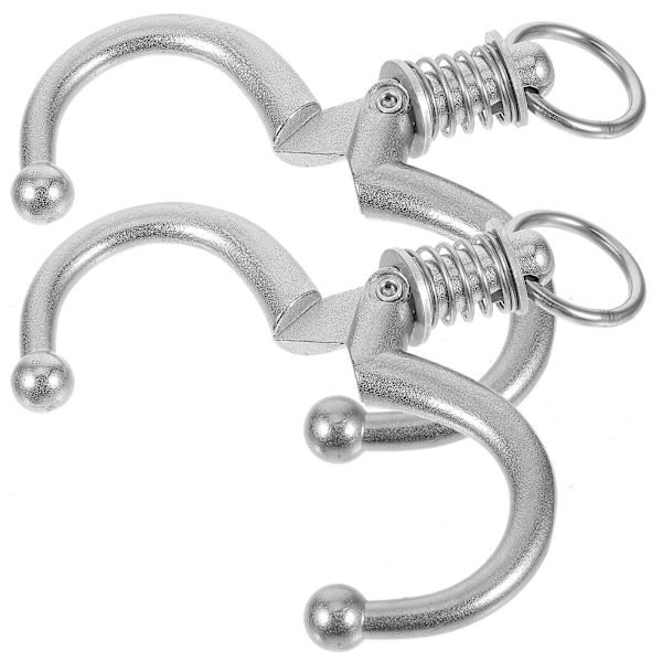 2 st Ko-Näsringar i Rostfritt Stål Näsring för Ko Nötkreatur Metall Ko Fjäder Näs Tång 14X9CM 14X9CM
