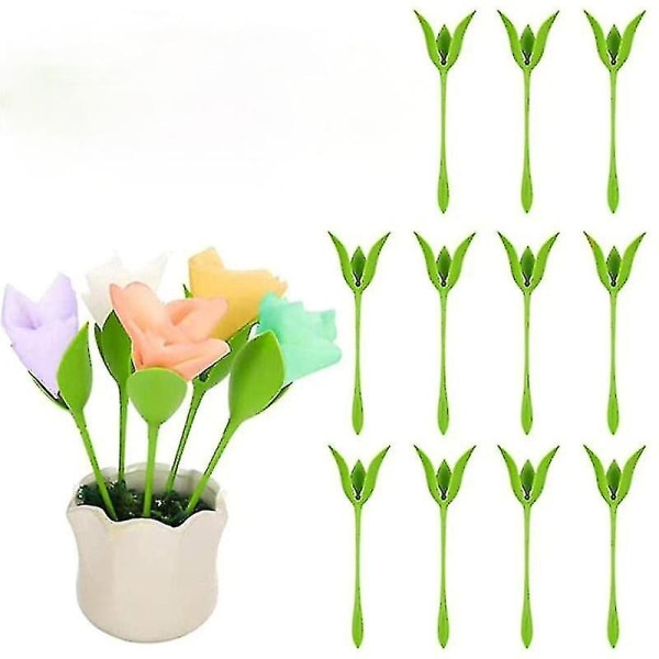 Roll Flower Serviette -pidike Bloom-lautasliinapidike pöytäkoristeluun 6 kpl 6Pcs