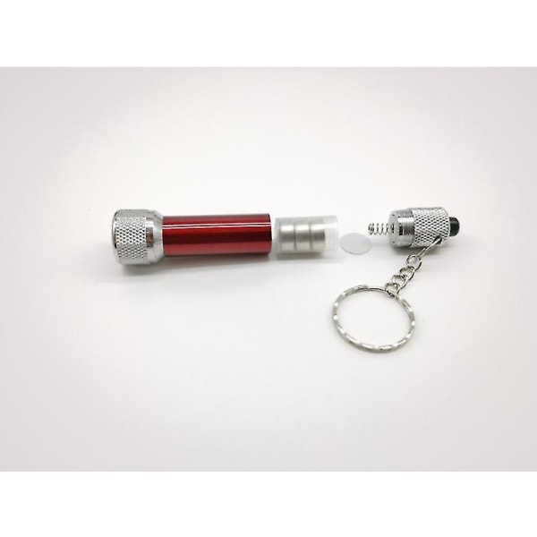 3st mini ficklampa nyckelring 5 glödlampor led nyckelring leksaker för barnfest, camping, resor, hem eller kontor Röd Red