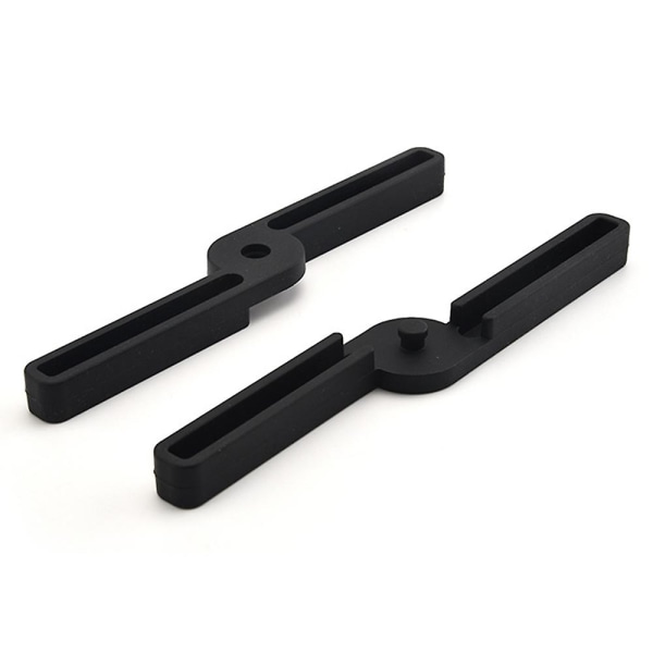 2 Stykker (sort + rød) Foldbar Silikon Underlag, Kan Foldes Sammen, Udvidbar, Let, Fleksibel, Holdbar, Anti-slip Grydelap, Kryds-design-pude