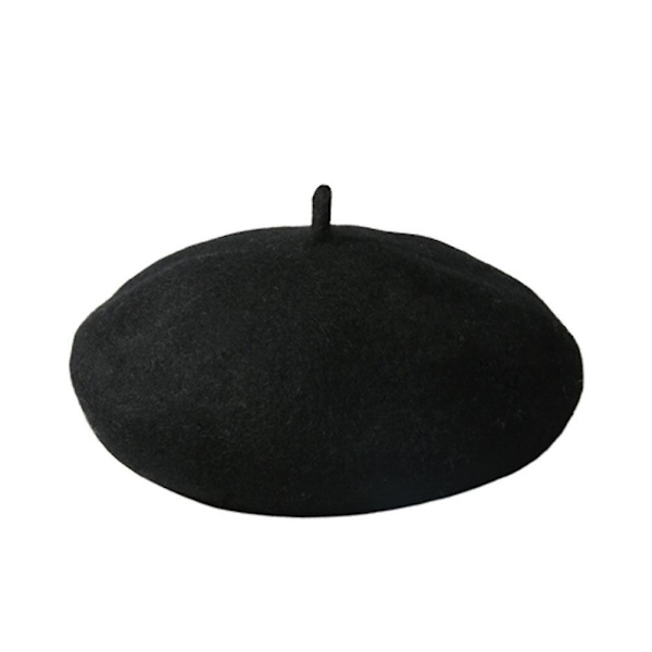 Barnas Varme Beret Baby Ullhatt Utendørs Vinter For Jente Høst Barn - Størrelse M (svart)BlackM Black M