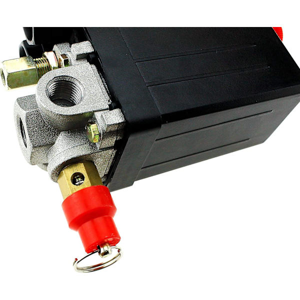 Luftkompressor Sikkerhedsventil Trykregulator Kraftig (2 stk., Rød)