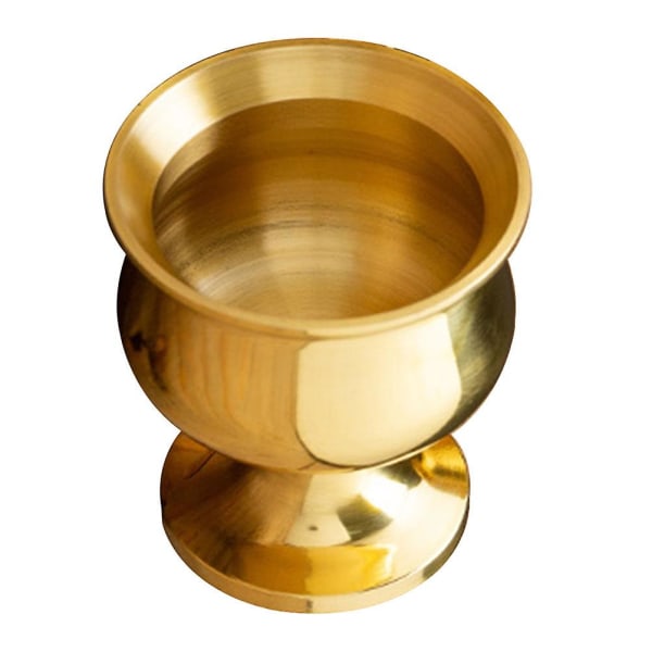 Buddhistisk Vattenkopp Mässing Tempelkopp Lyxig Retro Tempelkopp Tempeloffergåvor Gyllene 5X4.7X4.7CM Golden 5X4.7X4.7CM