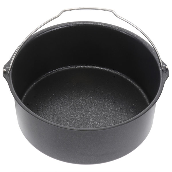 1 st Air Fryer Tillbehör Bakform Kakform Pizzapan Grillgryta Köksredskap Köksgadget För Hemmet Black 20X19X8cm
