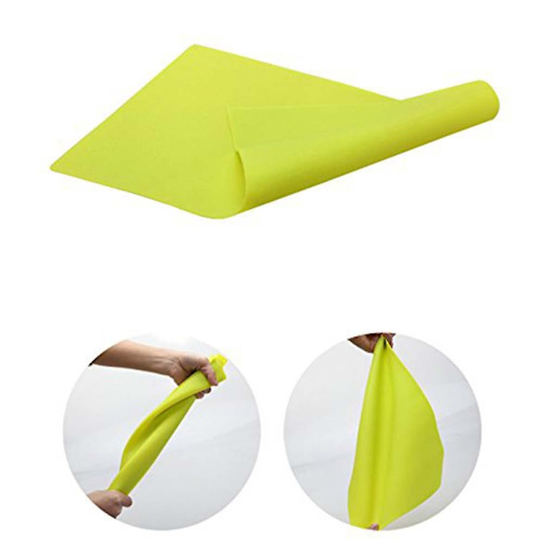 2-pack Extra Stort Multifunktionellt Silikon Bakplåt, Värmebeständigt Halkskyddande Bordstablett, Bänkskydd, 60*40cm (grön)