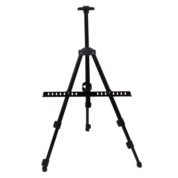 Foldbar Staffeli Bærbar Kunstner Tripod Sort Aluminium Display Lille Staffeli Billedstativ Tripod Maleri Hylde Mini Lille Display
