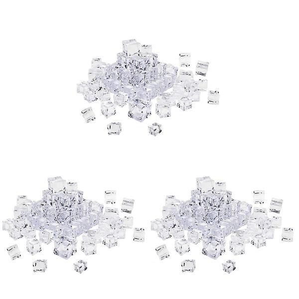 240 stk 20mm Kubeformet Kunstig Akryl Isbiter Glassglans Isbiter Krystallklar Fotografi 240 pcs 2mm