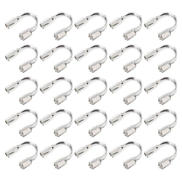 200 st Trådskydd Smyckesdelar Trådöverdrag Smyckestillverkning Mässingstrådöverdrag Trådöverdragsslinga Trådslingor USilverM Silver M